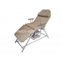 Косметологическая кушетка регулируемая   L-05 с лотками и подлокотниками.  Производитель Украина!